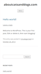Mobile Screenshot of aboutcatsanddogs.com